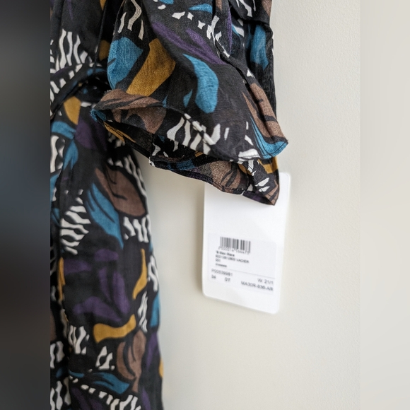 Maxmara Vadier Floral Ramie Midi Dress - Picture 6 of 6